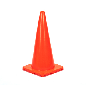 RC700A-1 SOLID ORANGE PVC TRAFFIC CONE